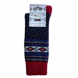 Flot original norsk uldstrmpe med klassisk luuse mnster