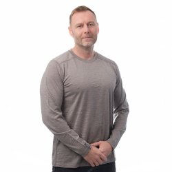 Langrmet t-shirt i 100% ekstra fin og bld merinould