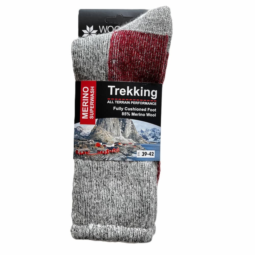 Lkre trekking sokker af 85% merinould