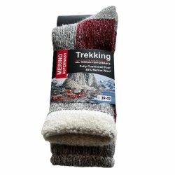 Lkre trekking sokker af 85% merinould