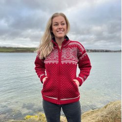 Flot windstopper jakke i 100% kamgarns uld 