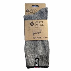 Schlichte Socken aus Kammgarnwolle mit 65 % Wolle