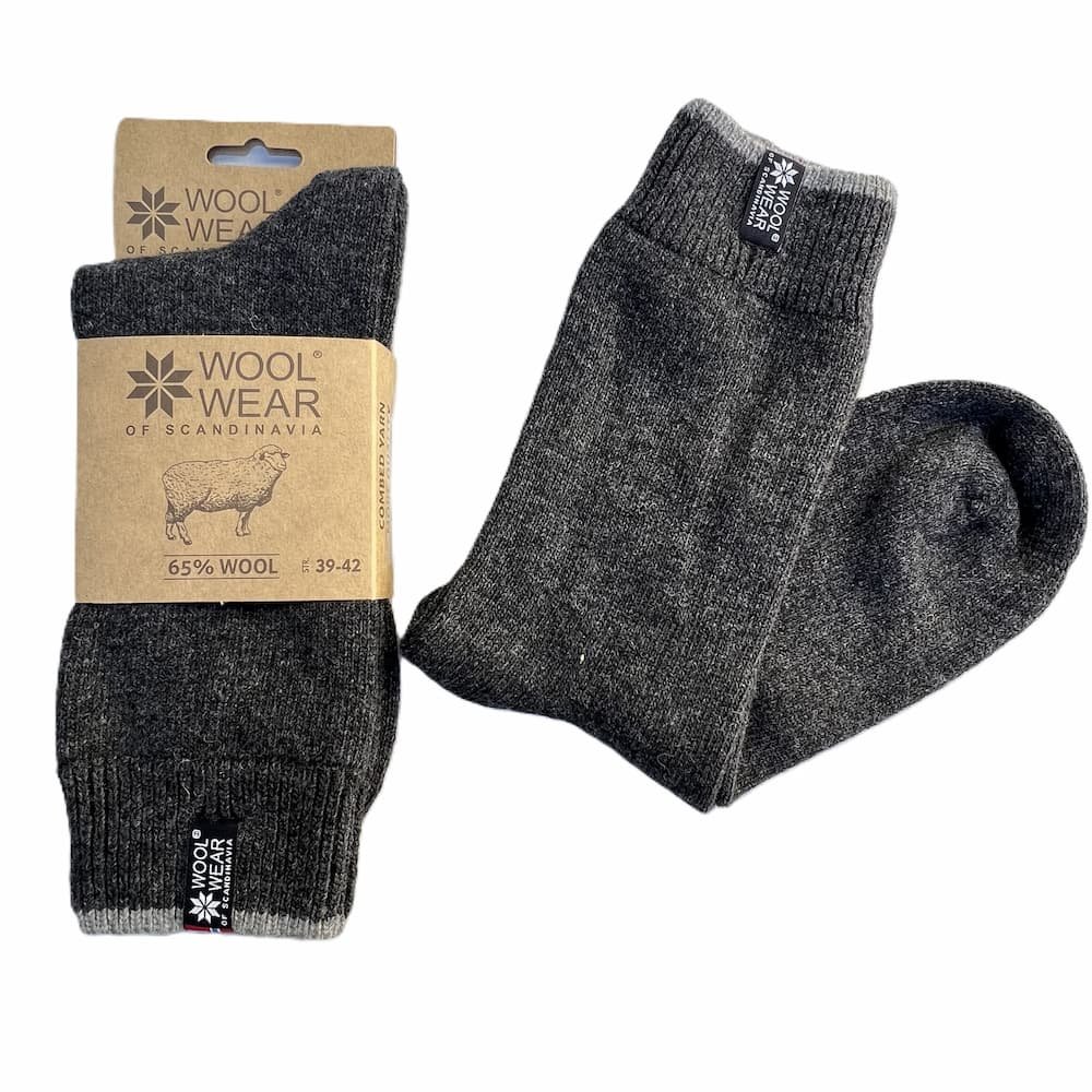 Wollsocken aus 65 % Kammwolle