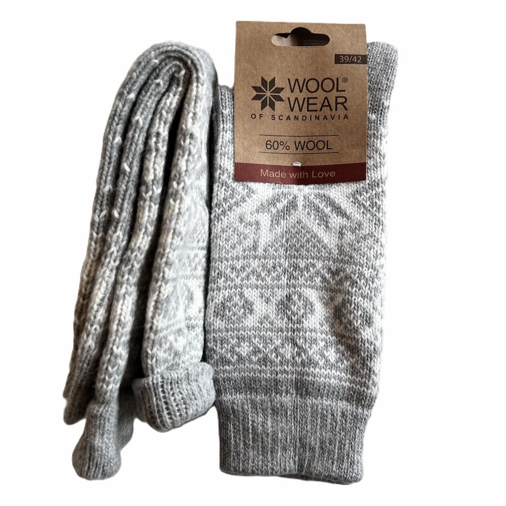 Kuschelige Wollsocken aus 60 % Wolle mit Kristal-Muster