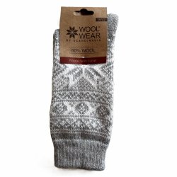 Kuschelige Wollsocken aus 60 % Wolle mit Kristal-Muster
