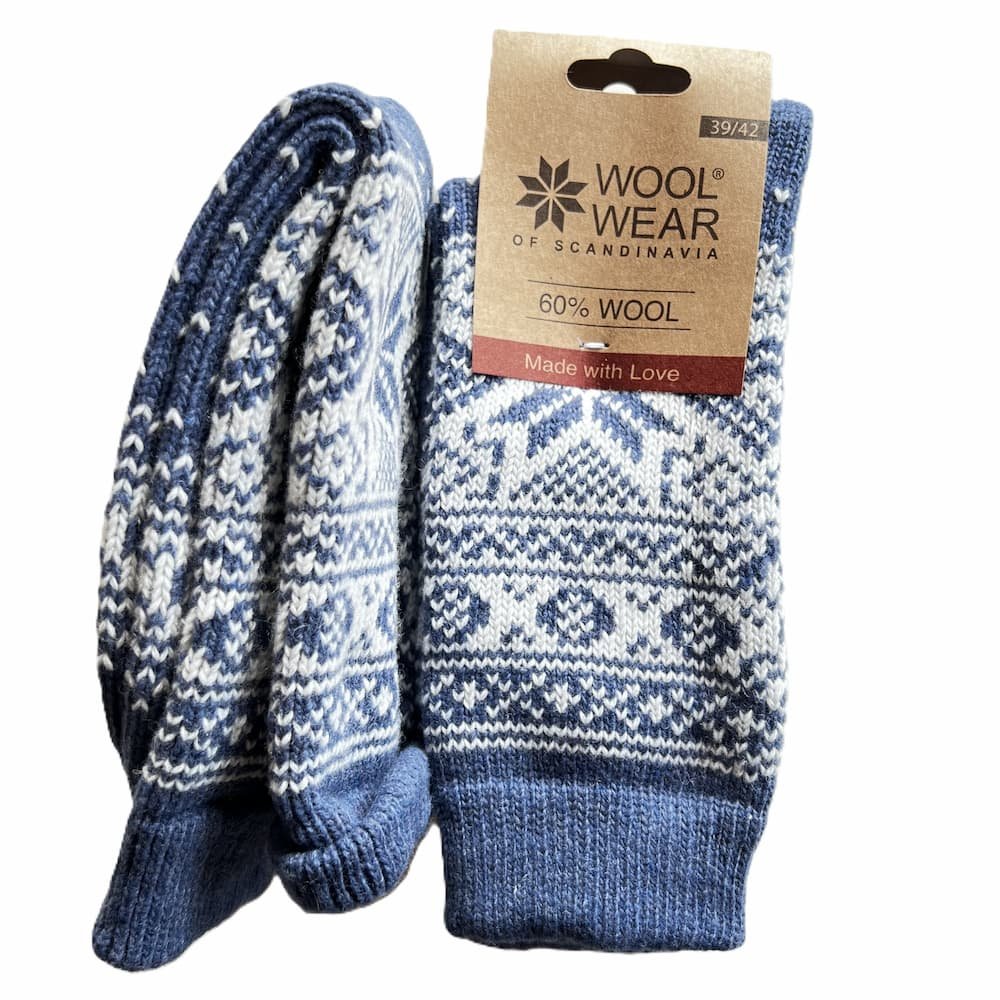 Schicke Stricksocken aus 60 % reiner Wolle von WOOLWEAR