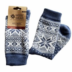 Schicke Stricksocken aus 60 % reiner Wolle von WOOLWEAR