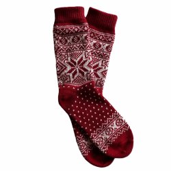 Warme Wollsocken aus 60 % reiner Wolle mit schnem Muster