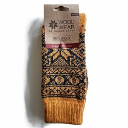 Wollsocken aus 60 % Wolle mit schnem Kristall-Muster