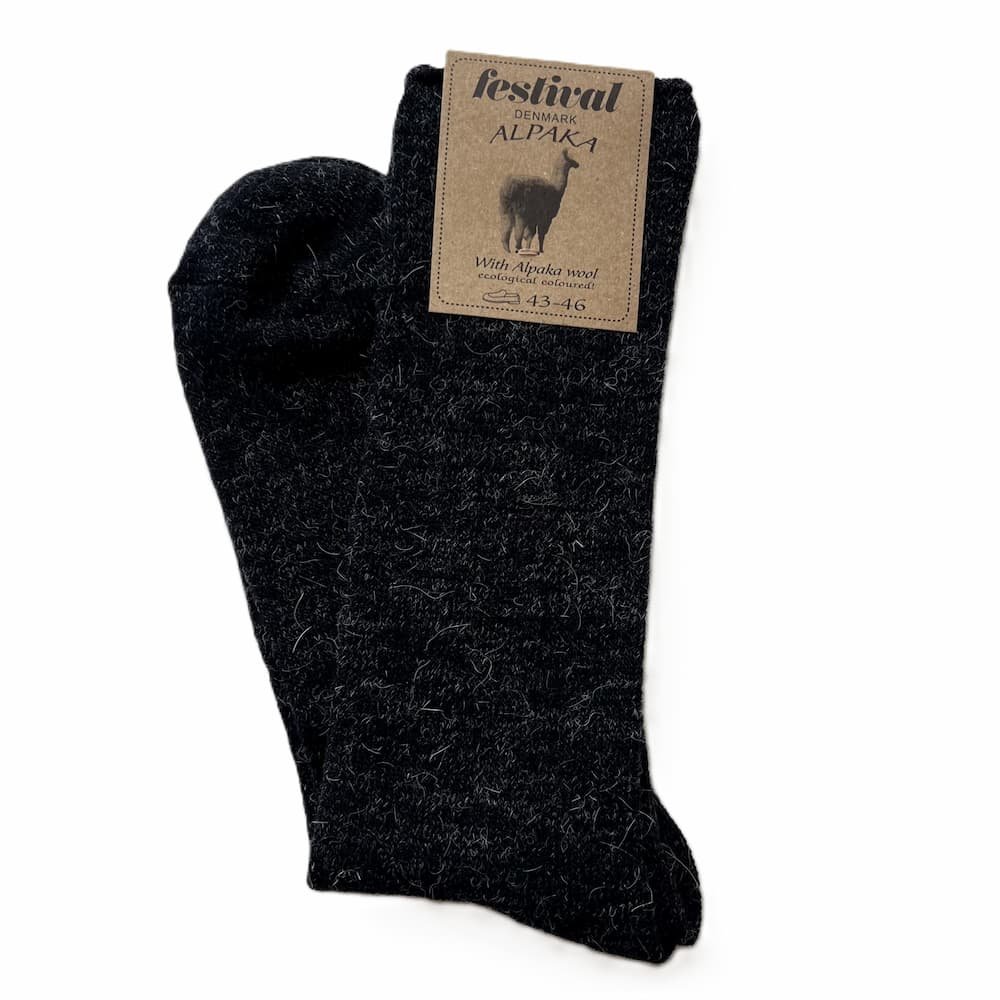 Alpaka sokker navy 