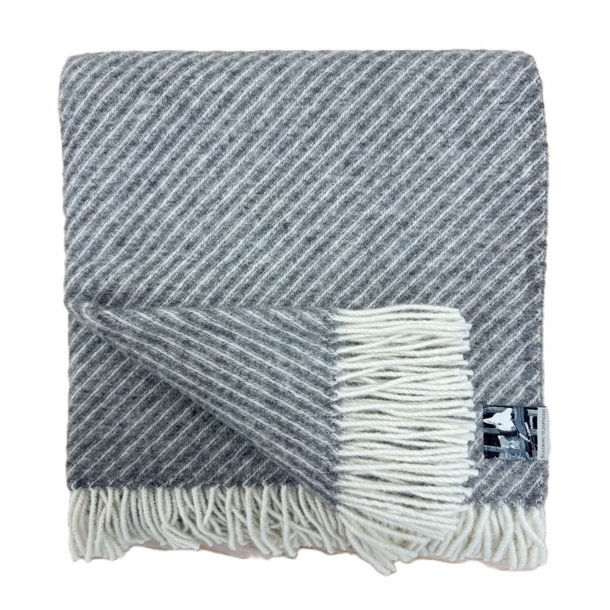 Uldplaid med diagonal mnster