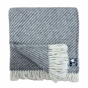 Uldplaid med diagonal mnster