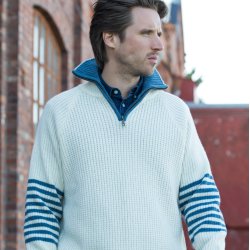 Flot norsk Villmark sweater i 100% ren lammeuld