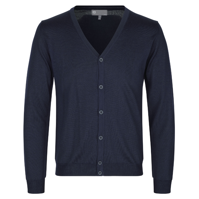 Cardigan | merino navy til mnd. 