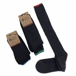 Lange merinould knsokker i slidstrk kvalitet